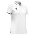 Melody polo WHT/GRY 3XS Poloskjorte - Dame