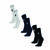 Macron Fixed sokker 2 pk BLK XS Sportssokker i bomullsmiks - Unisex 